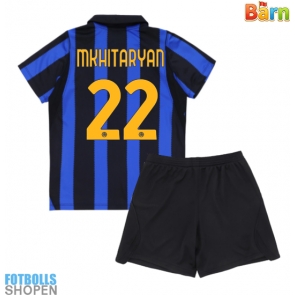 Billiga Inter Milan Henrikh Mkhitaryan #22 Hemmatröja Barn 2026-27 Kortärmad (+ Korta byxor)